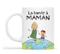 Cadeau Plus Mug Personnalisé Prénom - La Bande À Mamie Papy De La Terre - papi mug, tasse papy, tasse grand pere, cadeau fete des grand pere personnalisé