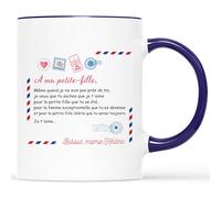 CADEAU PLUS Mug Personnalisé Prénom - Ma Petite-fille Je T'Aime - Idée Cadeau Pour Petite Fille, Tasse