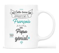 Cadeau Plus Mug Personnalisé Prénom - [Nécessité] Trop Génial - Drole, Humour, Tasse Humoristique, Rigolo Amusant - Pour Homme