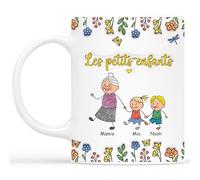Cadeau Plus Mug Personnalisé Prénom - Petits-Enfants De Mamie Papy - Mug mamie, Tasse personnalisable mamie, Tasse maman personnalisé, mug pour maman (8 enfants)