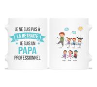 Cadeau Plus Mug Personnalisé Prénom - Un Papy Professionnel - Cadeau grand pere personnalisé, cadeau grand pere, tasse papa original, papi mug, tasse retraite (#6)