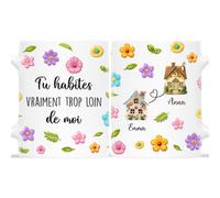 Cadeau Plus Mug Personnalisé - Tu Habites Trop Loin De Moi - Tasse amitié, Cadeau meilleure amie, cadeau bff, tasse personnalisable amitie, mug amie (Modèle #1)