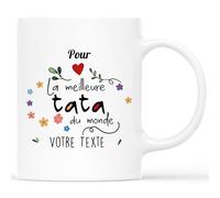 Cadeau Plus Mug Pour La Meilleure Mamie Du Monde - Cadeau Fête Des Grands-Mères, Tasse Super Voisine, Maman Tasse (Tata)