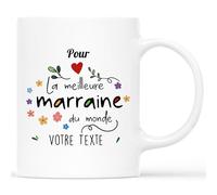 Cadeau Plus Mug Pour La Meilleure Mamie Du Monde - Cadeau Fête Des Grands-Mères, Tasse Super Voisine, Maman Tasse (Marraine)