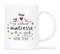 Cadeau Plus Mug Pour La Meilleure Mamie Du Monde - Cadeau Fête Des Grands-Mères, Tasse Super Voisine, Maman Tasse (Maîtresse)