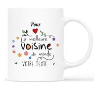 Cadeau Plus Mug Pour La Meilleure Mamie Du Monde - Cadeau Fête Des Grands-Mères, Tasse Super Voisine, Maman Tasse (Voisine)