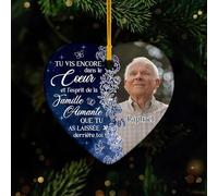 Cadeau Plus Ornement Personnalisé - Je suis Toujours avec Toi - Boules de Noel personnalisées, Ornement Noel personnalisé, Portrait commémoratif personnalisé, Boule de noël Photo (Modèle #5)