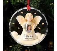 Cadeau Plus Ornement Personnalisé - Je suis Toujours avec Toi - Boules de Noel personnalisées, Ornement Noel personnalisé, Portrait commémoratif personnalisé, Boule de noël Photo (Modèle #8)