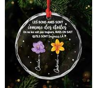 Cadeau Plus Ornement Personnalisé - Mon Premier Noël avec Photo - Boule de Noel Premier Noel, Cadeau 1er Noel Bebe, Boules de Noel personnalisées, Ornement Noel personnalisé (2 Enfants)