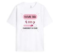 Cadeau Plus T-Shirt Personnalisé Année - Future Tata - Cadeau Tata, Cadeau pour Tata, Tata Cadeau, Idee Cadeau pour Tata, Tee Shirt Tata, Annonce Grossesse Tata, Tee Shirt Super Tata, Tshirt Tata