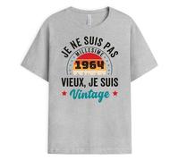 Cadeau Plus T-Shirt Personnalisé Année - Je Ne suis Pas Vieux, Je suis Vintage - Tee-Shirt Personnalisé, Tee Shirt Humour, Tee Shirt Humour Homme, T-Shirt Personnalisé Homme, T-Shirt Vintage