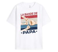 Cadeau Plus T-Shirt Personnalisé - Bosse De Poing de Papa Papy Enfants - T Shirt personnalisé Papa, Tee Shirt Papi, Tee Shirt Personnalisable Papy, Cadeau Grand-père, Joyeux Noel Papi (Modèle #1)