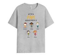 Cadeau Plus T-Shirt Personnalisé - Ce Grand-Père Appartient À - Cadeau Fete des Papy Personnalisé, Cadeau Grand Pere Personnalisé, T-Shirt Papi, Tee Shirt Personnalisable Papy