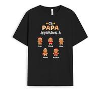 Cadeau Plus T-Shirt Personnalisé - Ce Papa Appartient À Noël Biscuits - Fête des Pères, T-Shirt Papa