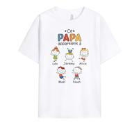 Cadeau Plus T-Shirt Personnalisé - Ce Papi, Cette Mamie Appartient À - Cadeau Personnalisé Papa, Tee Shirt Personnalisable Papy, Tshirt Maman, Tee Shirt Mamie, T Shirt Personnalisé Papa
