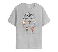 Cadeau Plus T-Shirt Personnalisé - Ce Papy Appartient À Version Baguette - Cadeau Fete des Papy Personnalisé, Cadeau Grand Pere Personnalisé, T-Shirt Papi, Tee Shirt Personnalisable Papy