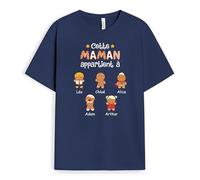 Cadeau Plus T-Shirt Personnalisé - Cette Maman Appartient À Biscuits - Cadeau Fete des Meres Personnalisé, Cadeau Maman Personnalisé, Tee Shirt Fete des Meres, Tshirt Maman