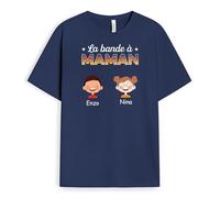 Cadeau Plus T-Shirt Personnalisé - La Bande à Maman Sombre - Cadeau Fete des Meres Personnalisé, Cadeau Maman Personnalisé, Tee Shirt Fete des Meres, Tshirt Maman