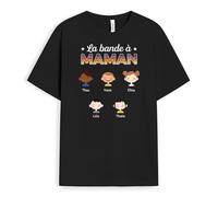 Cadeau Plus T-Shirt Personnalisé - La Bande à Maman Sombre - Cadeau Fete des Meres Personnalisé, Cadeau Maman Personnalisé, Tee Shirt Fete des Meres, Tshirt Maman