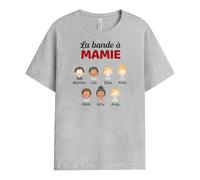 Cadeau Plus T-Shirt Personnalisé - La Bande à Mamie Couleur Pastel - Cadeau Fete des Grand Mere Personnalisé, Cadeau Mamie Personnalisé, T-Shirt Mamie, Tee Shirt Personnalisable Mamie