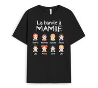 Cadeau Plus T-Shirt Personnalisé - La Bande À Mamie Version Mignonne - Cadeau Fete des Grand Mere Personnalisé, Cadeau Mamie Personnalisé, T-Shirt Mamie, Tee Shirt Personnalisable Mamie