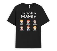Cadeau Plus T-Shirt Personnalisé - La Bande À Mamie Version Mignonne - Cadeau Fete des Grand Mere Personnalisé, Cadeau Mamie Personnalisé, T-Shirt Mamie, Tee Shirt Personnalisable Mamie