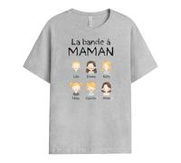 Cadeau Plus T-Shirt Personnalisé - La Bande à Notre Maman - Cadeau Fete des Meres Personnalisé, Cadeau Maman Personnalisé, Tee Shirt Fete des Meres, Tshirt Maman
