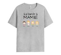 Cadeau Plus T-Shirt Personnalisé - La Bande à Notre Mamie - Cadeau Fete des Grand Mere Personnalisé, Cadeau Mamie Personnalisé, T-Shirt Mamie, Tee Shirt Personnalisable Mamie