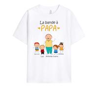 Cadeau Plus T-Shirt Personnalisé - La Bande À Papa Dessin - Cadeau Fete des Peres Personnalisé, Cadeau Personnalisé Papa, T Shirt Personnalisé Papa