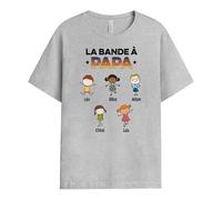 Cadeau Plus T-Shirt Personnalisé - La Bande à Papa et Papi - Tee Shirt pour la Fête des Pères