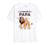 Cadeau Plus T-Shirt Personnalisé - La Bande À Papi Lion - Cadeau Fete des Papy Personnalisé, Cadeau Grand Pere Personnalisé, T-Shirt Papi, Tee Shirt Personnalisable Papy