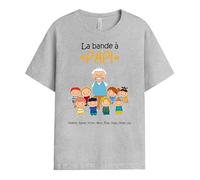 Cadeau Plus T-Shirt Personnalisé - La Bande À Papy Dessin - Cadeau Fete des Papy Personnalisé, Cadeau Grand Pere Personnalisé, T-Shirt Papi, Tee Shirt Personnalisable Papy