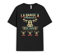 Cadeau Plus T-Shirt Personnalisé - La Bande De Motards De Papa - Cadeau Fete des Peres Personnalisé, Cadeau Personnalisé Papa, T Shirt Personnalisé Papa