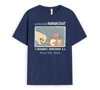 Cadeau Plus T-Shirt Personnalisé - La Meilleure Maman Chat - Cadeau Fan de Chat, T-Shirt Personnalisé Femme, T Shirt Animaux Femme, Tee Shirt Femme Chat, Tee Shirt avec Chat, Tee Shirt Maman Chat