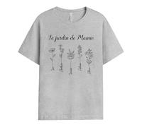 Cadeau Plus T-Shirt Personnalisé - Le Jardin de Fleurs de Mamie - Cadeau Fete des Grand Mere Personnalisé, Cadeau Mamie Personnalisé, T-Shirt Mamie, Tee Shirt Personnalisable Mamie