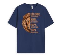 Cadeau Plus T-Shirt Personnalisé - Legend - Cadeau Fete des Papy Personnalisé, Cadeau Grand Pere Personnalisé, T-Shirt Papi, Tee Shirt Personnalisable Papy