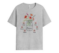 Cadeau Plus T-Shirt Personnalisé - Maman Pot de Fleurs - Cadeau Fete des Meres Personnalisé, Cadeau Maman Personnalisé, Tee Shirt Fete des Meres, Tshirt Maman