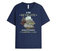 Cadeau Plus T-Shirt Personnalisé Prénom - Je suis Retraité Mon Boulot Est De Conduire Un Camping Car - Cadeau Noël, Retraite Humoristique, Cadeau Homme Retraite, Tee Shirt Retraite, Tshirt Retraite