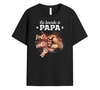 Cadeau Plus T-Shirt Personnalisé Prénom - La Bande À Papa - Tonnerre avec Poings - T Shirt personnalisé Papa (FR/ES, Alpha/Lettres, S, 5TG, Taille Normale, Taille Normale, 3 Enfants, Modèle #1)