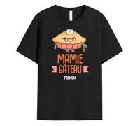 Cadeau Plus T-Shirt Personnalisé Prénom - Mamie Gâteau - Cadeau Mamie Noel, Cadeau De Noel Grand Mere, Cadeau Mamie Original, Tee Shirt Personnalisable Mamie, Tee Shirt Mamie Personnalisé