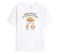 Cadeau Plus T-Shirt Personnalisé Prénom - Mamie Gâteau et Ses Petits Pains - Cadeau Mamie Noel, Cadeau De Noel Grand Mere, Cadeau Mamie Original, Tee Shirt Personnalisable Mamie, T-Shirt Mamie