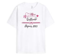 Cadeau Plus T-Shirt Personnalisé Prénom - Mère Veilleuse - Cadeau Maman Noel, Cadeau Noel Maman Original, Cadeau Maman Personnalisé, Idee Cadeau Maman, Tshirt Maman, Tee Shirt Maman