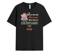 Cadeau Plus T-Shirt Personnalisé Prénom - Moi Je suis à La Retraite - Cadeau Retraite, Cadeau Depart Retraite Humoristique, Idée Cadeau Retraite Original, Tshirt Retraite, Tee Shirt Retraite