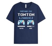 Cadeau Plus T-Shirt Personnalisé Prénom - Prépare-toi Tonton, J'Arrive - Cadeau Tonton Personnalisé, Cadeau Tonton Original, Cadeau Futur Tonton, Cadeau Tonton Noel, Tee Shirt Tonton, T Shirt Tonton
