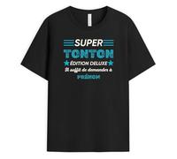 Cadeau Plus T-Shirt Personnalisé Prénom - Super Tonton Édition Deluxe - Cadeau Tonton Personnalisé, Cadeau Tonton, Cadeau Tonton Noel, Tee Shirt Tonton, T Shirt Tonton, Tee Shirt Homme Humour Tonton