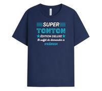 Cadeau Plus T-Shirt Personnalisé Prénom - Super Tonton Édition Deluxe - Cadeau Tonton Personnalisé, Cadeau Tonton, Cadeau Tonton Noel, Tee Shirt Tonton, T Shirt Tonton, Tee Shirt Homme Humour Tonton