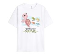 Cadeau Plus T-Shirt Personnalisé - Raisons pour Lesquelles J'adore Être Maman Tortue - Cadeau Fete des Meres Personnalisé, Cadeau Maman Personnalisé, Tee Shirt Fete des Meres, Tshirt Maman