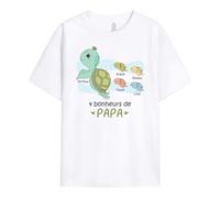 Cadeau Plus T-Shirt Personnalisé - Raisons pour Lesquelles J'adore Être Papa Tortue - Cadeau Fete des Peres Personnalisé, Cadeau Personnalisé Papa, T Shirt Personnalisé Papa