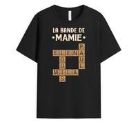 Cadeau Plus T-Shirt Personnalisé - Tee Shirt Papi, Cadeau Noel Papy, Tshirt Maman, Tee Shirt Personnalisable Mamie (FR/ES, Alpha/Lettres, S, 5TG, Taille Normale, Taille Normale, pour Maman/Mamie)