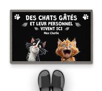 Cadeau Plus Tapis Personnalisé Prénom - Gâté Pourri - Paillasson Personnalisé, Paillasson Entree, Tapis personnalisé entrée, paillasson Interieur personnalisé (#2)